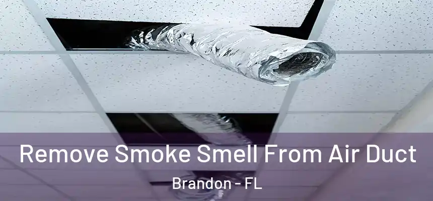 Remove Smoke Smell From Air Duct Brandon - FL